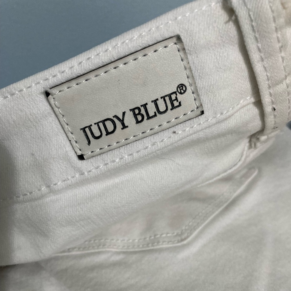 Judy Blue White Skinny Fit Jeans Size 11/30 - Picture 8 of 9